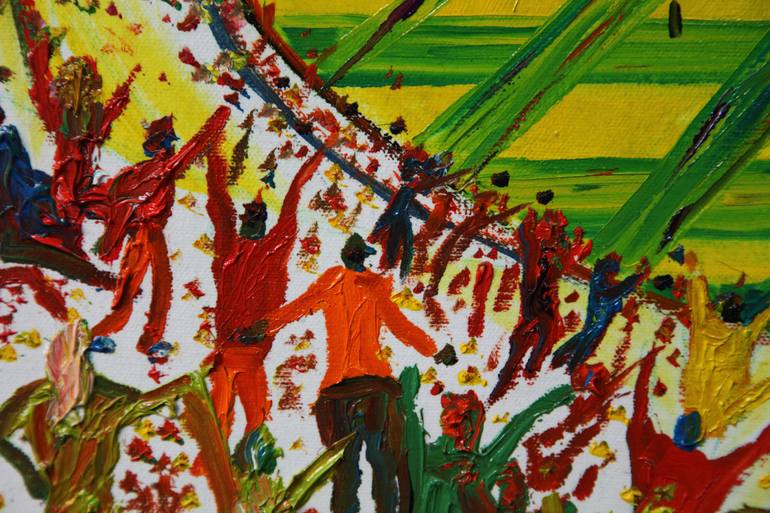 Original Expressionism Sports Painting by Mark Rusic