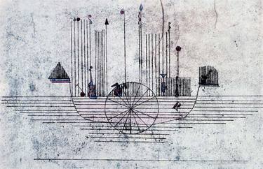 Print of Expressionism Transportation Drawings by Gheri Scarpellini