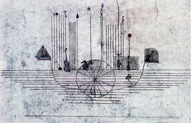 Original Transportation Drawings by Gheri Scarpellini