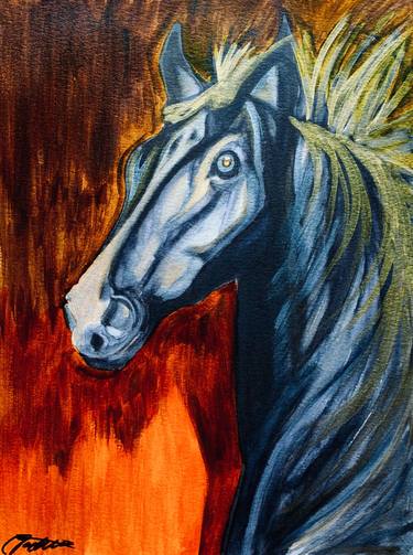 Print of Fine Art Horse Paintings by Taylor White