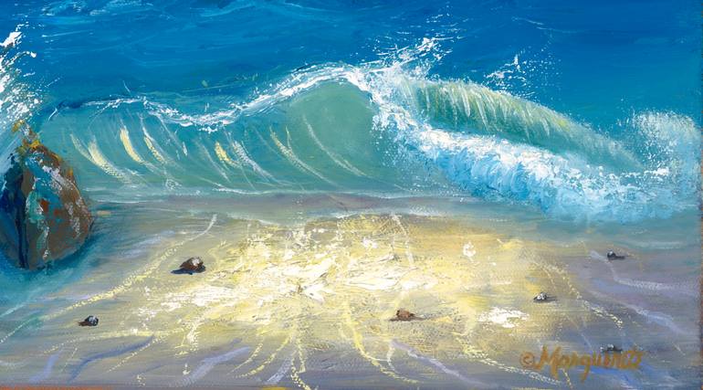 Original Impressionism Seascape Painting by Marguerite Lloyd