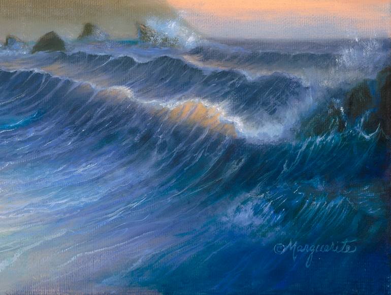 Original Impressionism Seascape Painting by Marguerite Lloyd