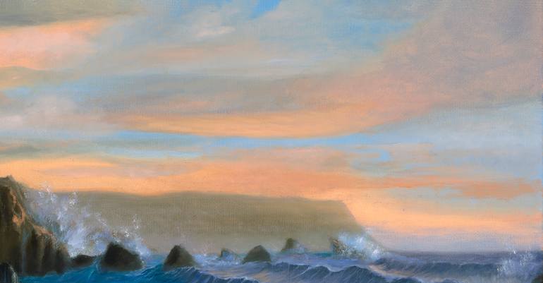 Original Impressionism Seascape Painting by Marguerite Lloyd