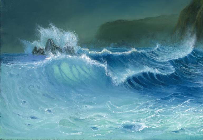 Original Seascape Painting by Marguerite Lloyd