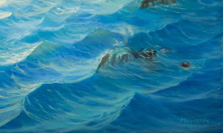 Original Expressionism Seascape Painting by Marguerite Lloyd
