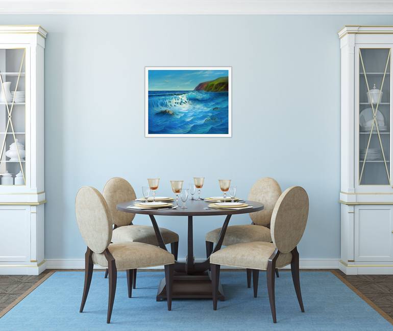 Original Expressionism Seascape Painting by Marguerite Lloyd