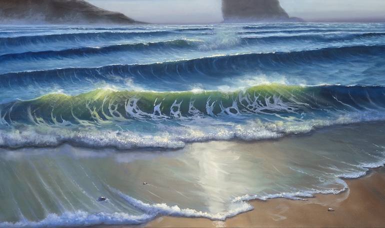 Original Beach Painting by Marguerite Lloyd