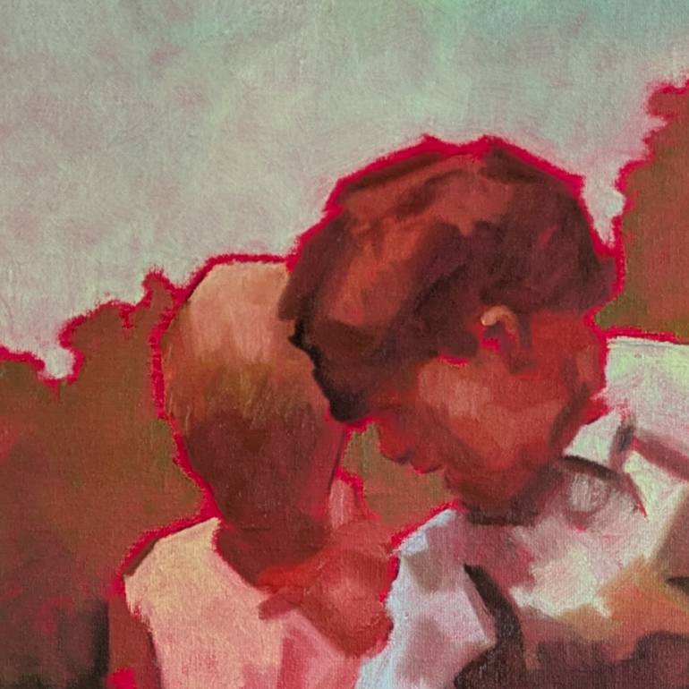 Original Abstract People Painting by Stephanie Van Der Klooster