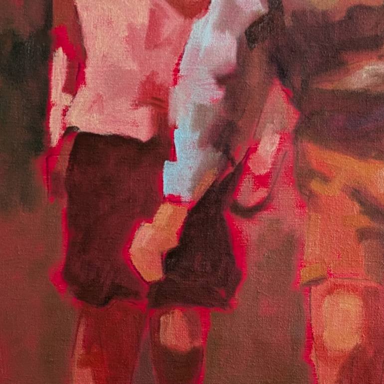 Original Abstract People Painting by Stephanie Van Der Klooster