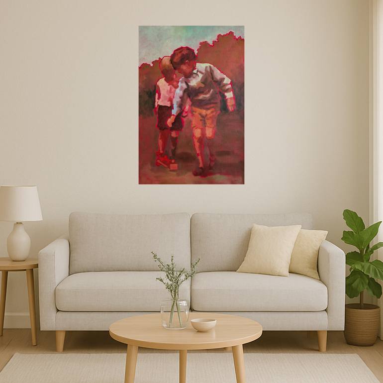 Original Abstract People Painting by Stephanie Van Der Klooster