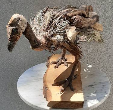 Saatchi Art Artist JP Clough; Sculpture, “Driftwood Vulture” #art