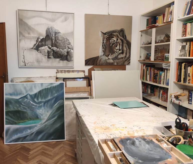 Original Impressionism Landscape Painting by Elena Murer