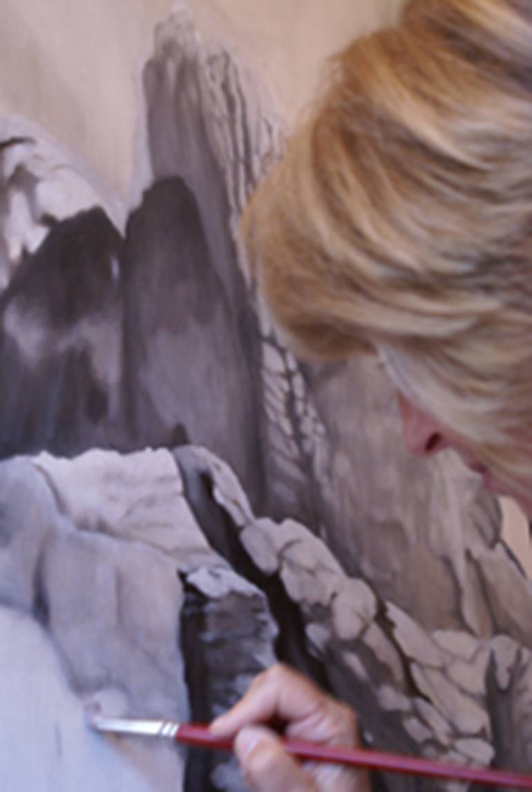 Original Impressionism Landscape Painting by Elena Murer