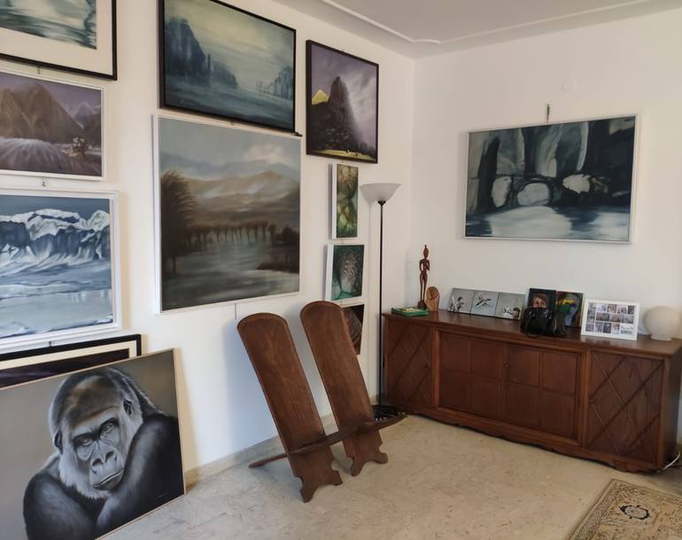 Original Expressionism Landscape Painting by Elena Murer