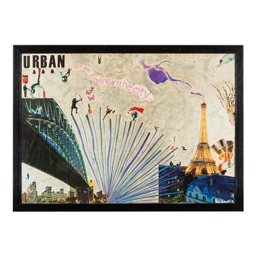 Original Expressionism Cities Collage by Ioannis Kakouris