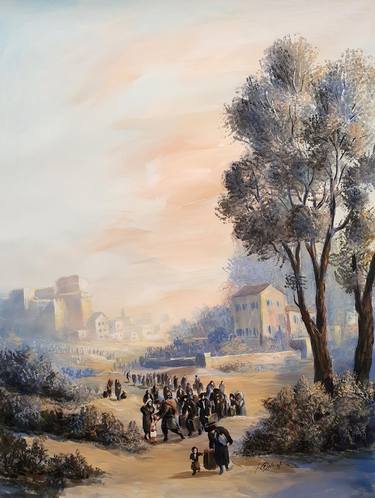 Original Religion Painting by Yossi Rosenstein