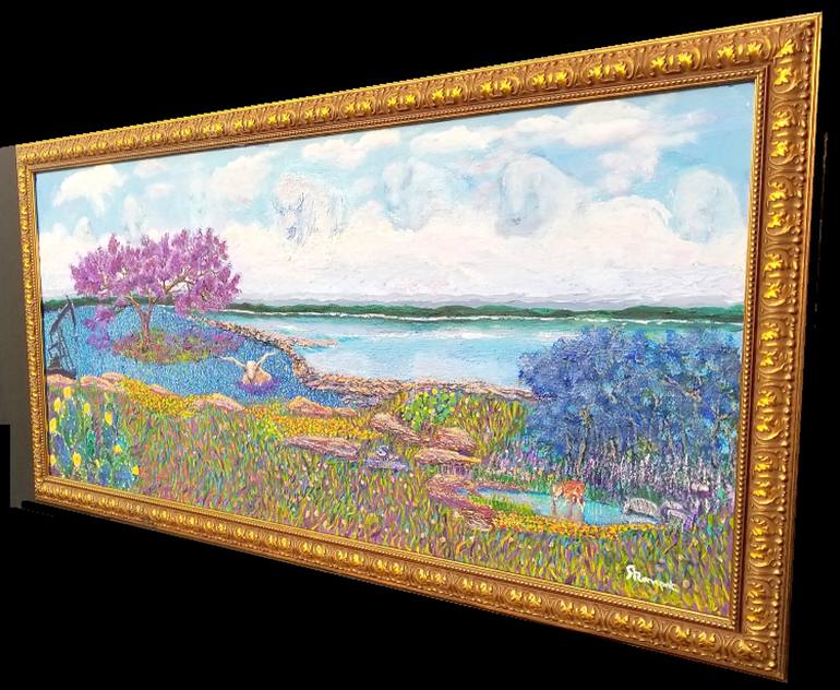 Original Impressionism Landscape Painting by Richard Ranspot