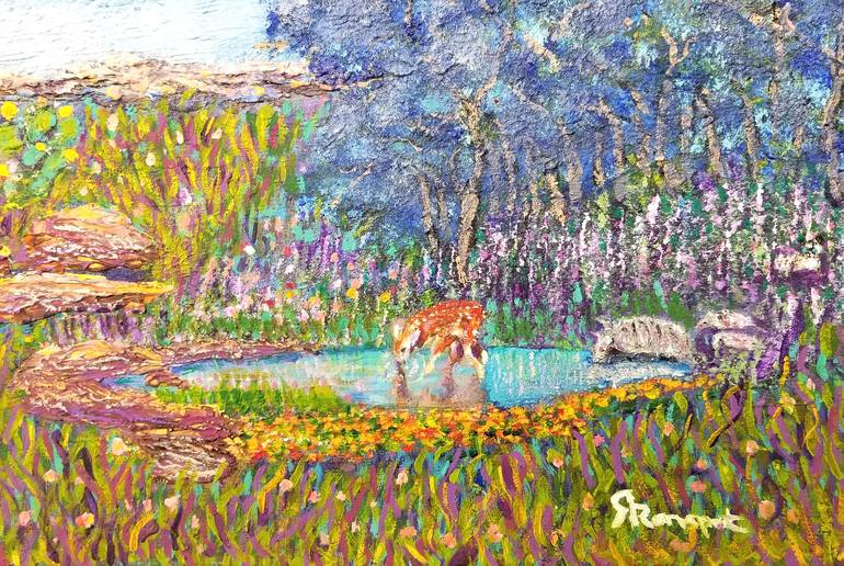 Original Impressionism Landscape Painting by Richard Ranspot