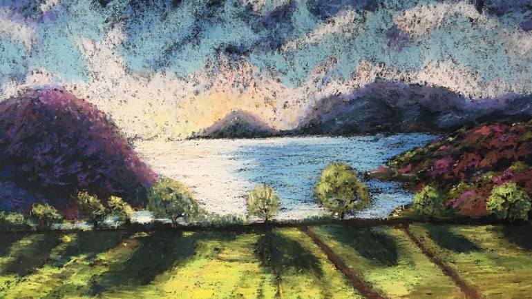Original Impressionism Landscape Painting by Karen Harding