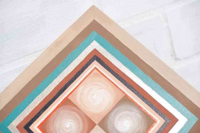 Original Abstract Geometric Painting by Biljana Veljkovic