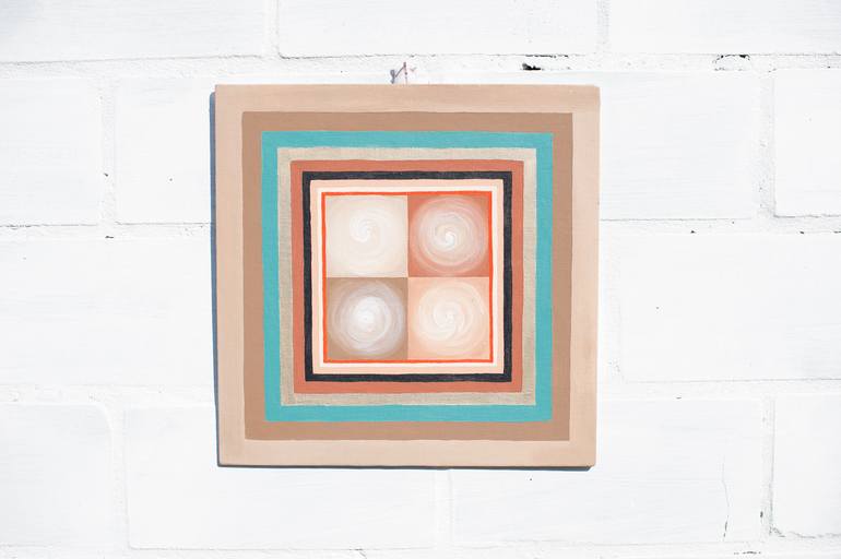 Original Abstract Geometric Painting by Biljana Veljkovic