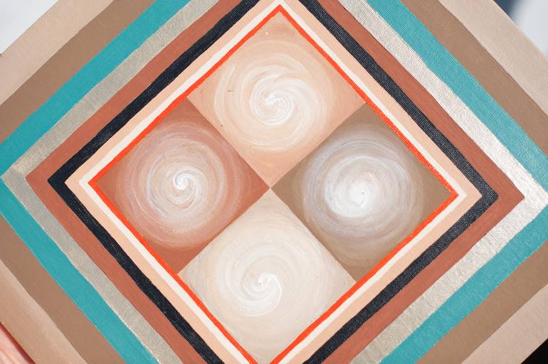 Original Abstract Geometric Painting by Biljana Veljkovic