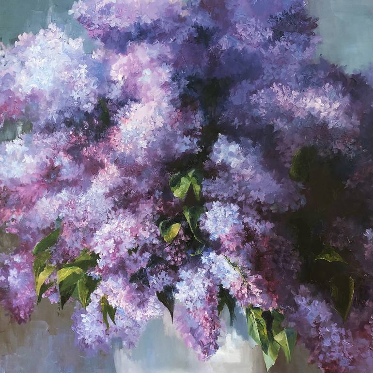 Lilac Painting by Evgenia Letizia | Saatchi Art