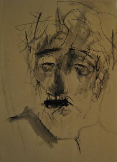 Print of Expressionism Portrait Drawings by Luca Venturelli