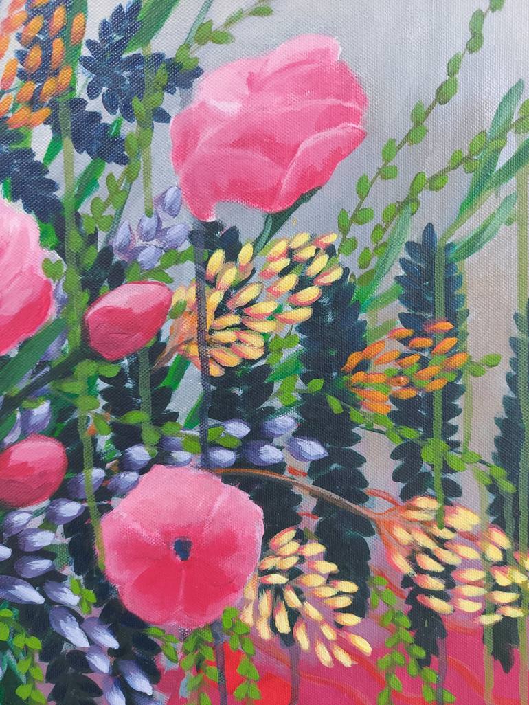 Original Contemporary Floral Painting by Gitti GV