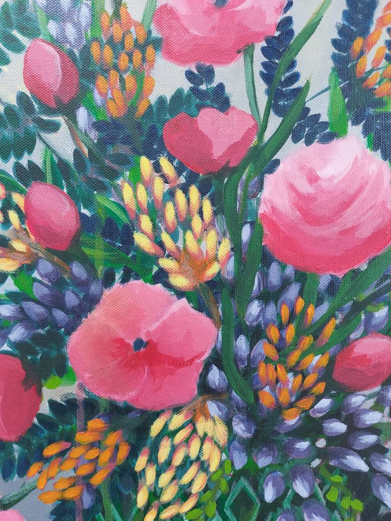 Original Contemporary Floral Painting by Gitti GV