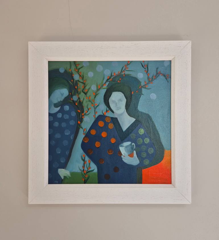 Original Impressionism People Painting by Gitti Gv
