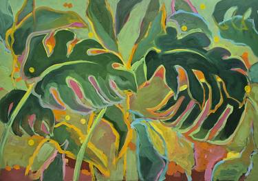 Original Impressionism Garden Paintings by Gitti Gv