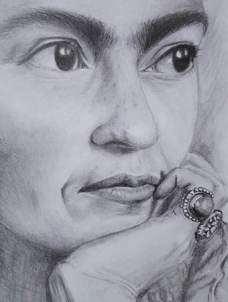 Original Figurative Portrait Drawing by Gitti GV