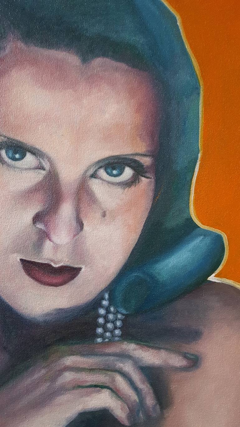 Original Expressionism People Painting by Gitti Gv
