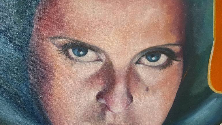 Original Expressionism People Painting by Gitti Gv
