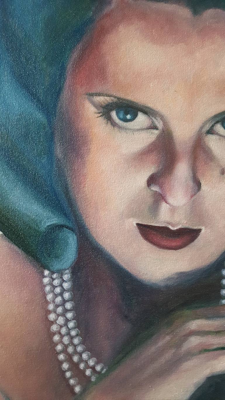 Original Expressionism People Painting by Gitti Gv