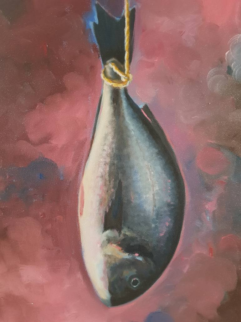 Original Fine Art Fish Painting by Gitti GV