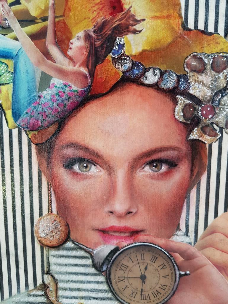 Original Figurative Portrait Collage by Gitti GV