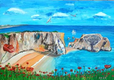 Original Impressionism Beach Paintings by Krasimira Mancheva