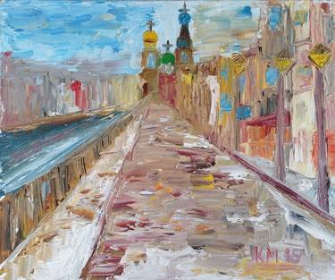 Original Expressionism Cities Paintings by Krasimira Mancheva