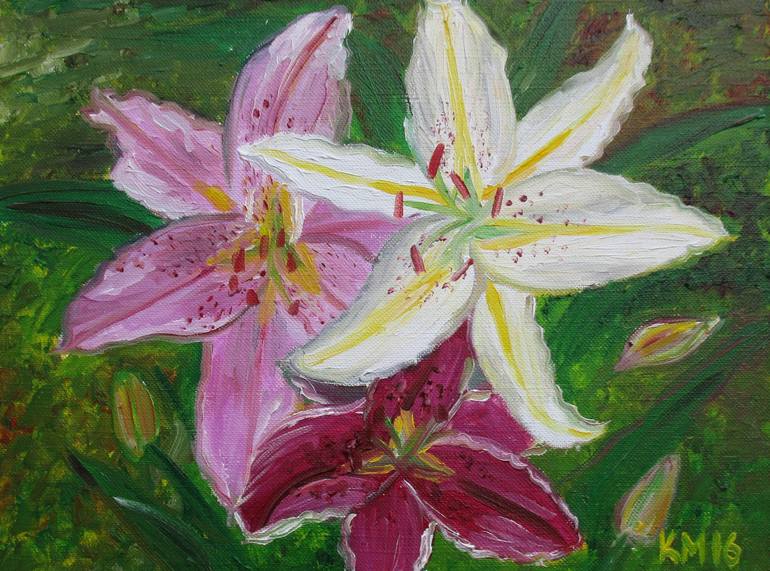 Print of Fine Art Floral Paintings by Krasimira Mancheva