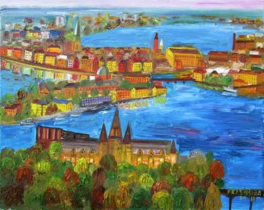 Print of Fine Art Cities Paintings by Krasimira Mancheva