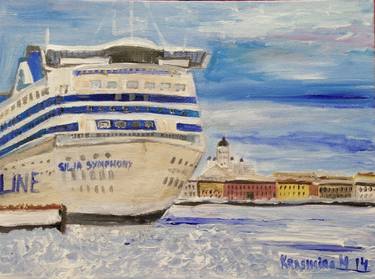 Original Documentary Ship Paintings by Krasimira Mancheva