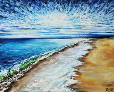 Print of Fine Art Beach Paintings by Emma O'Connor-Bray