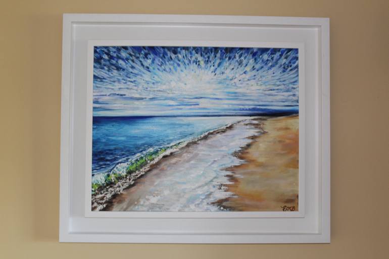 Original Expressionism Beach Painting by Emma O'Connor-Bray