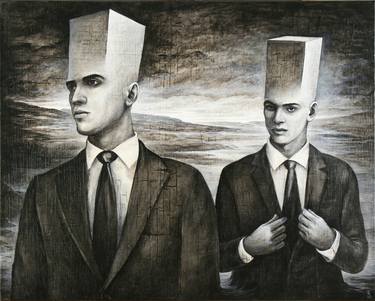 Print of Business Paintings by Jozsef Szurcsik