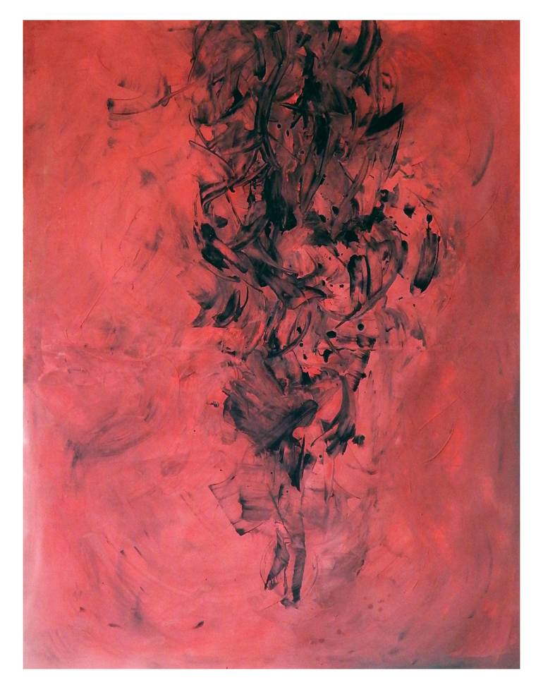 Original action Abstract Painting by zoe palmer
