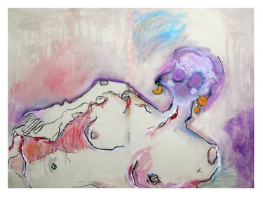 Print of Conceptual Nude Paintings by zoe palmer
