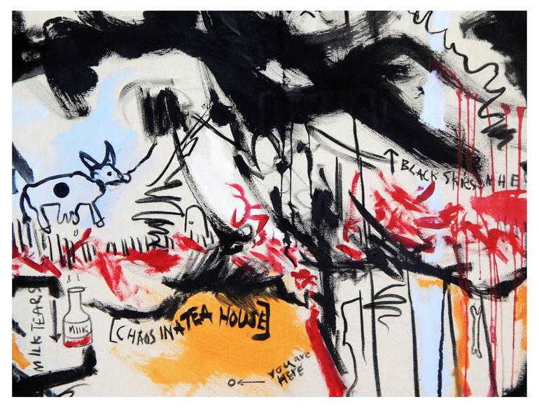 Original Abstract Expressionism Abstract Painting by Zoe Palmer