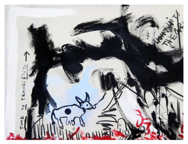 Original Abstract Expressionism Abstract Painting by Zoe Palmer